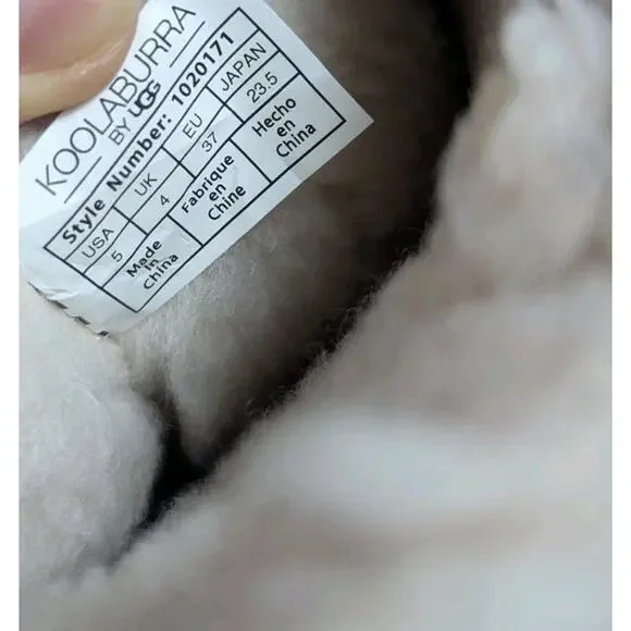 Koolaburra by UGG Chestnut Victoria Tall Bow Boots Tan Size 5 Fits 6 Or 6.5 - Picture 8 of 10